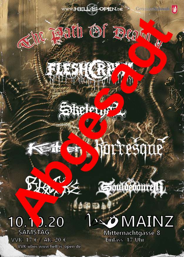 Path of Death 9 - Flyer - Mainz Path of Death 9 - Flyer - Mainz