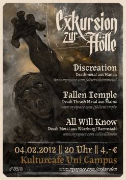 Flyer: Exkursion zur Hölle, Kulturcafe, Mainz