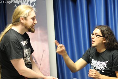 Fachgespr&auml;che am Merchstand