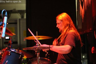 Eraserhead Scheidender Drummer Matze hohe Konzentration ist angesagt.