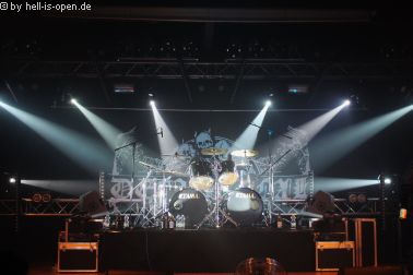 Drumkit von Demonical nach dem Gig