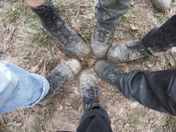 Die Wiese f&auml;ngt an zum Sumpf zu werden, gutes Schuhwerk war ab jetzt gefragt