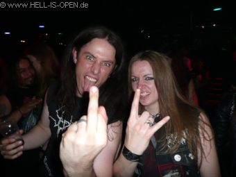 left: Ian (Deströyer 666, Adorior, Razor of Occam)