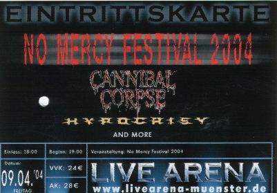 No Mercy Festival :: Cannibal Corpse, Hypocrisy