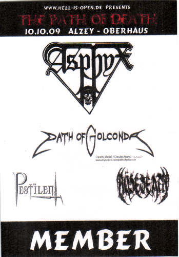 Path of Death, Alzey, 2009, Asphyx, Path of Golconda